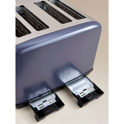 Navy Stainless Steel 4-Slice Toaster thumbnail 4