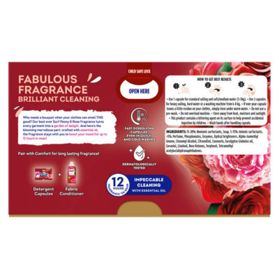 3 in 1 Peony & Rose Laundry Washing Detergent Capsules 15 washes thumbnail 3