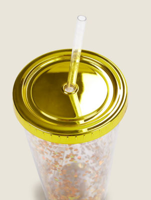 Gold Glitter Soda Cup thumbnail 3