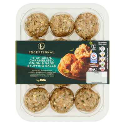 12 Chicken Caramelised Onion & Sage Stuffing Balls 340g