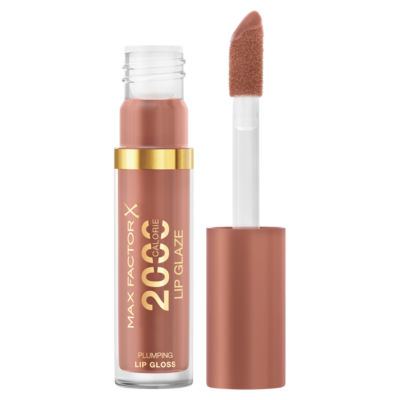 Max Factor 2000 Calorie Lip Glaze Plumping Lip Gloss 150 Caramel Swish 4.4ml