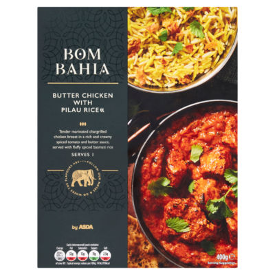 Bom Bahia Butter Chicken with Pilau Rice 400g thumbnail 2