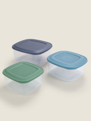 3 Piece Square Food Storage Set