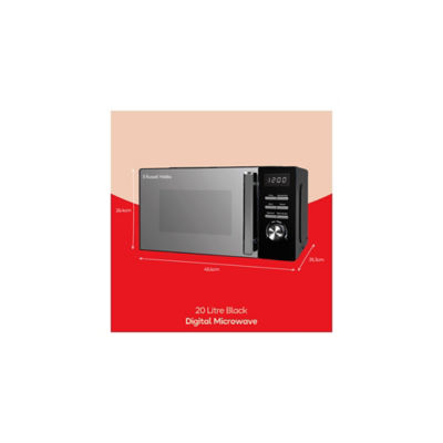 RHMD820B Black 20L 800W D/Microwave thumbnail 3
