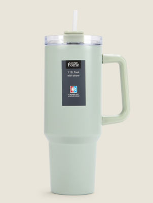 40oz Tumbler with Straw and Handle thumbnail 2