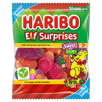 Elf Surprises Sweet & Sour Fruit Flavour Chewy Sweets Sharing Bag 160g thumbnail 2