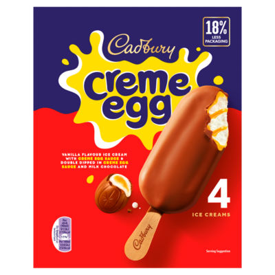Creme Egg Ice Creams 4 x 90ml (360ml)