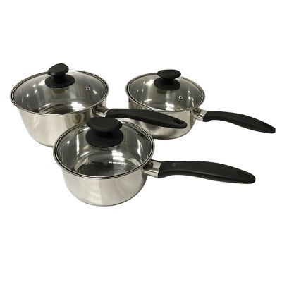 3-piece Stainless-steel Saucepans