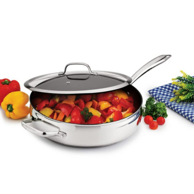 Metallic Stainless Steel Saute Pan thumbnail 4