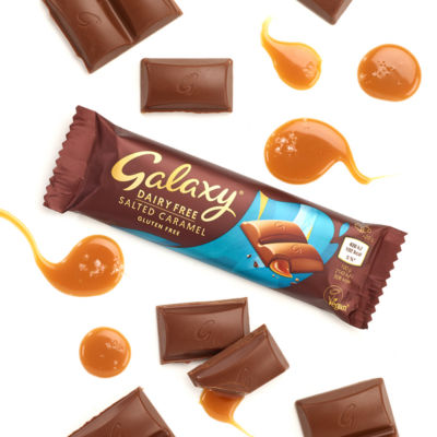 Dairy Free & Vegan Salted Caramel Chocolate Bar 40g thumbnail 3