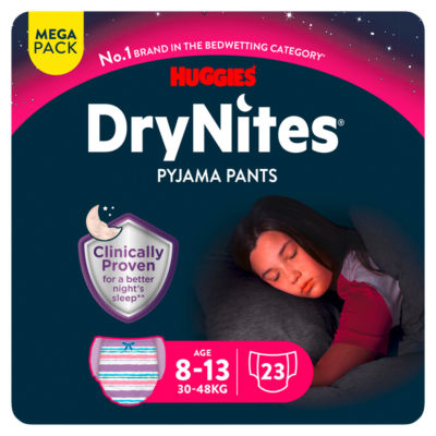 Huggies Drynites 23 Pyjama Pants Age 8-13 30-48kg