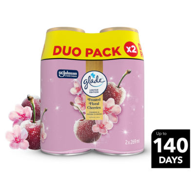 Automatic Spray Air Freshener Twin Refills Frosted Floral Cherries 2x269ml