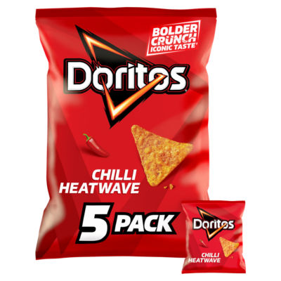 Chilli Heatwave Tortilla Chips Multipack Crisps 5x30g thumbnail 2