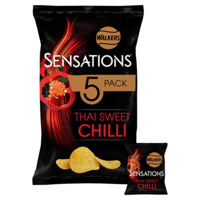 Thai Sweet Chilli Multipack Crisps 5x25g thumbnail 2