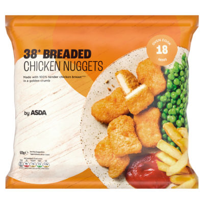 ASDA 38 Breaded Chicken Nuggets 670g