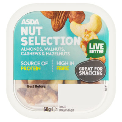 Almonds, Walnuts, Cashews & Hazelnuts Nut Selection 60g thumbnail 2