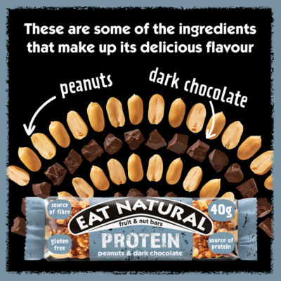 Protein Peanuts & Dark Chocolate Fruit & Nut Bars 3 x 40g thumbnail 4