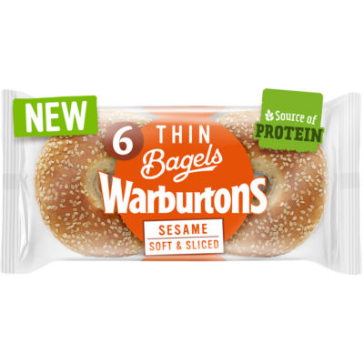 6 Sesame Thin Bagels thumbnail 3