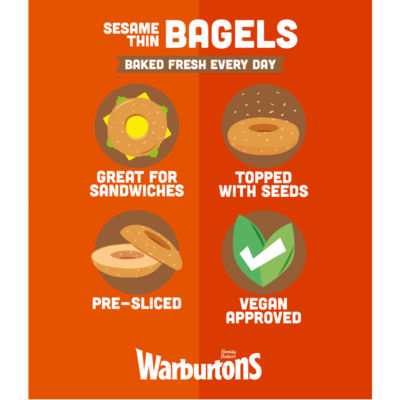 6 Sesame Thin Bagels thumbnail 4
