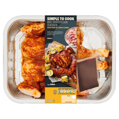 ASDA Smoky BBQ Spatchcock Chicken 1.15kg