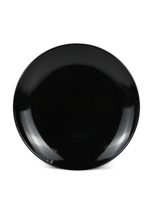 Solid Black Dinner Plate