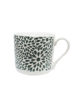 Green Floral Mug thumbnail 2