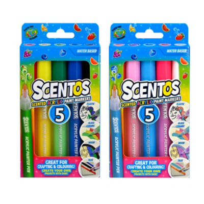 Scentos 5 SCENTED ACRYLIC PAINT MARKERS