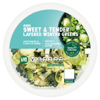 Sweet & Tender Layered Winter Greens 230g thumbnail 2