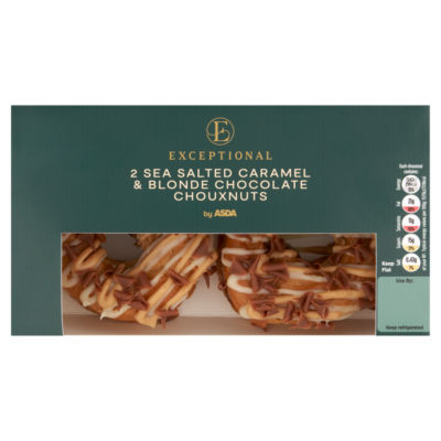2 Sea Salted Caramel & Blonde Chocolate Chouxnuts