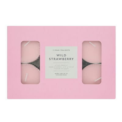 George Home Wild Strawberry Maxi Tealights thumbnail 2