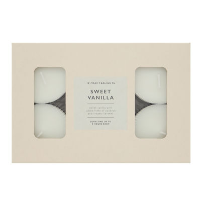 George Home Sweet Vanilla Maxi Tealights thumbnail 2