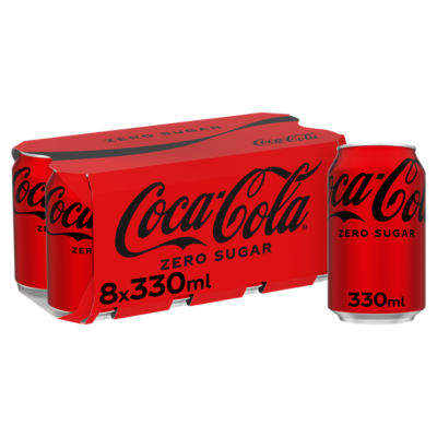 Coca-Cola Zero Sugar 10 x 330ml (8 x 330ml + 2 x 330ml Extra Free)
