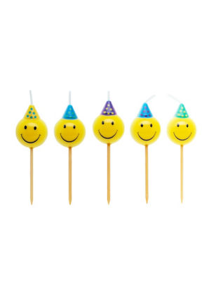 Smiley Pick Candles 6Pk thumbnail 3