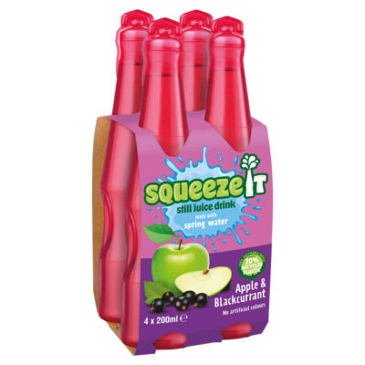 Still Juice Drink Apple & Blackcurrant 4 x 200ml thumbnail 2