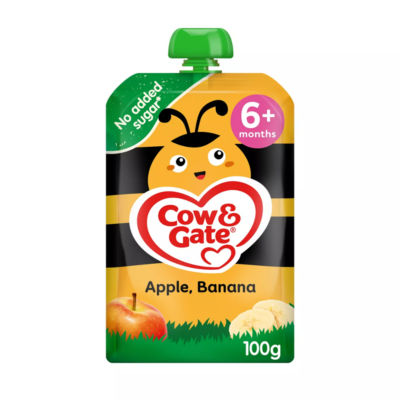 Fruit Pouch Apple & Banana Baby Food Snack, 6+ Months, 100g thumbnail 2