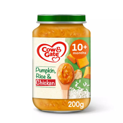 Cow & Gate Pumpkin Chicken & Rice Baby Food Meal Jar 8+ Months