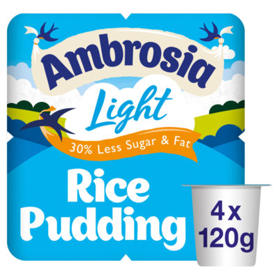 Light Low Fat & Reduced Sugar Rice Pudding Dessert Snack Pots 4 x 120g thumbnail 4