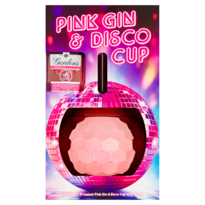 Premium Pink & Disco Cup with Straw thumbnail 2