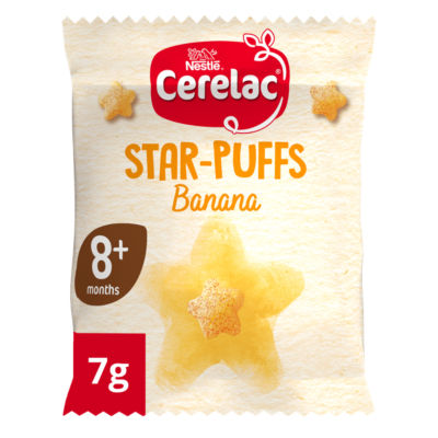 Banana Star-Puffs Baby Finger Food 8+ Months 7g thumbnail 2