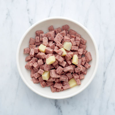 Small Dog Grilled Turkey & Pork Recipe with Potato & Spinach Fresh Dog Food 400g Bag thumbnail 3