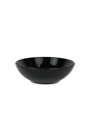 Solid Black Cereal Bowl