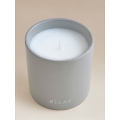 Grey Wellness Relax Ceramic Candle thumbnail 3