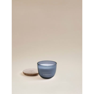 Blue Wellness Unwind Wooden Lid Candle thumbnail 3