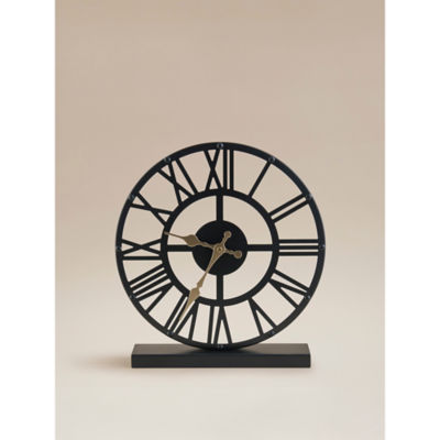 Black Skeleton Mantel Clock thumbnail 2