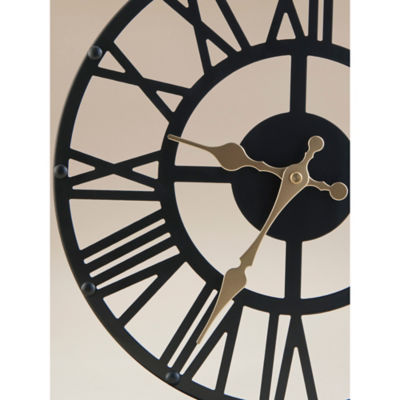 Black Skeleton Mantel Clock thumbnail 3