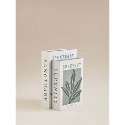 Green & White Sanctuary Storage Box Books thumbnail 3