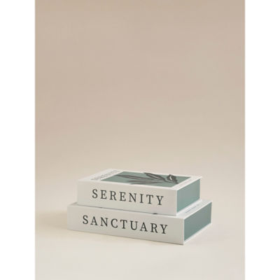Green & White Sanctuary Storage Box Books thumbnail 5