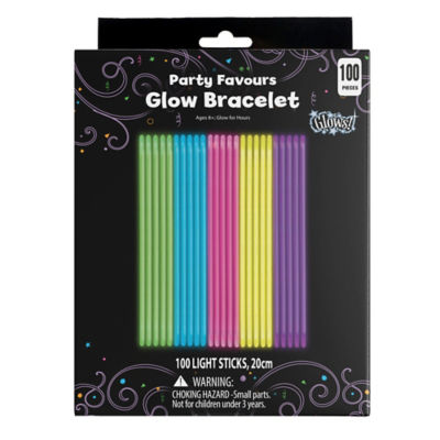 Party Favours Glow Bracelets 100PK