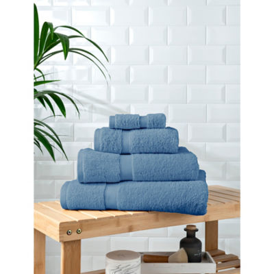 Blue Chambray Super Soft Cotton Bath Towel thumbnail 2