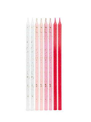 Tall Candles Pink Mix 24Pk thumbnail 3